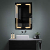 Specchio LED Verticale | Controllo tramite interruttore a muro | Luce bianca calda - Reyze Serie Salono Modello 2